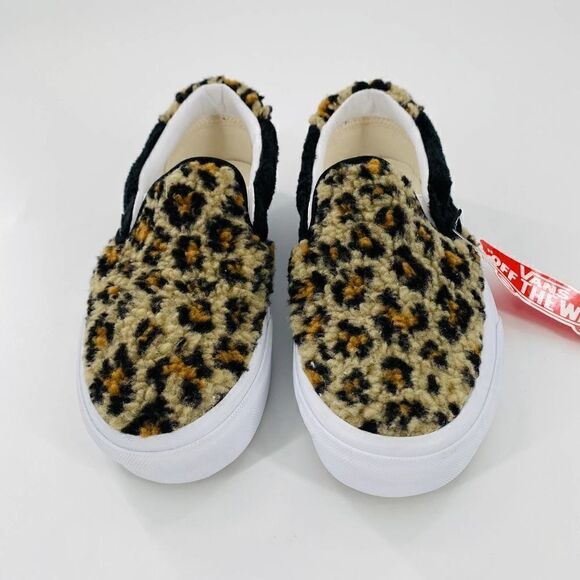 VANS Sherpa Slip-On 59 Sneakers Leopard Print Size 5.5 - Picture 5 of 11